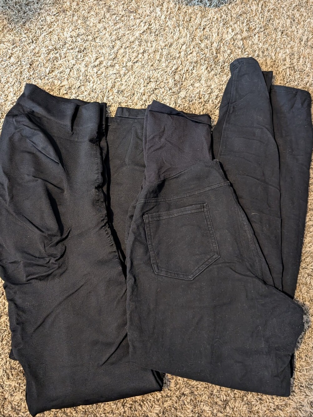 Bundle Of 2 Motherhood Maternity and blanqi  Black Jeans (Size XL)